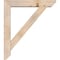Ekena Millwork Traditional Slat Smooth Bracket w/ Offset Brace, Douglas Fir, 5 1/2"W x 28"D x 32"H BKT0604X28X32TRA06SDF - alternate 3
